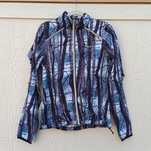 Rohnisch printed windbreaker jacket women's sz small